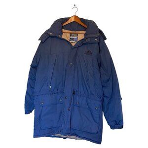 Impaq Goosedown Men's Size XL Goose Down Blue Winter Puffer Coat Waterproof